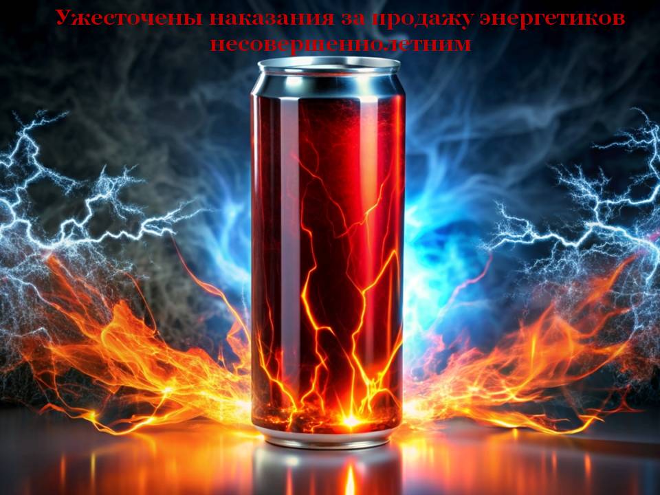 Ужесточены наказания за продажу энергетиков несовершеннолетним.