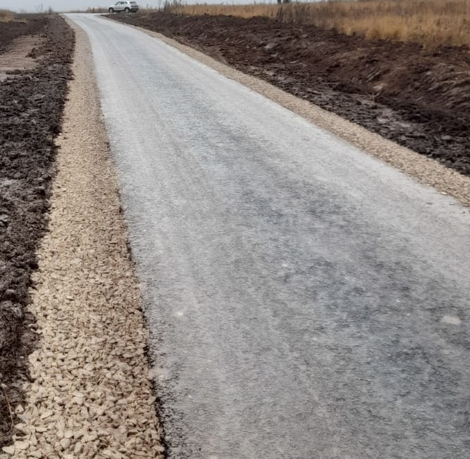 Завершён ремонт автомобильной дороги  с.Калужская опытная сельскохозяйственная станция - д.Столпово