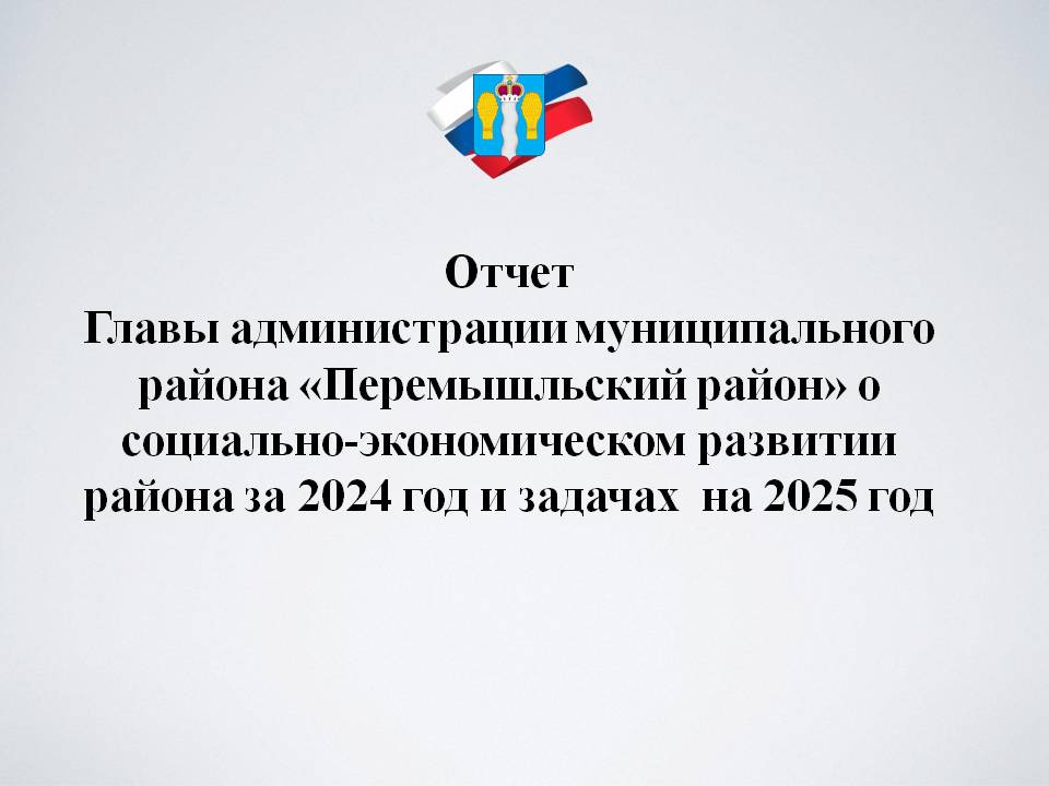 Отчет Главы администрации МР &quot;Перемышльский район&quot; Надежды Бадеевой 12.03.2025.