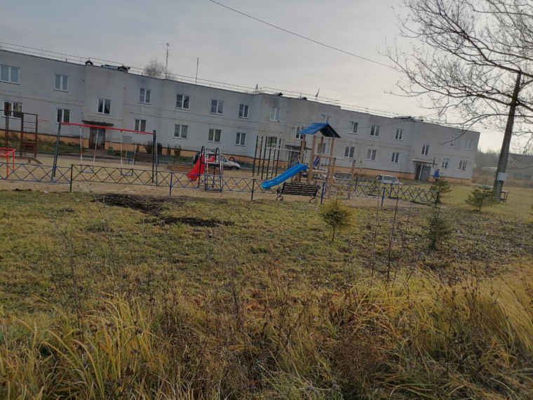 Ребятишкам на радость - новая детская игровая площадка появилась в селе Борищево..